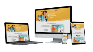 FarmReady Hub website mock up on 4 devices