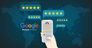 global image with Google Reviews and 5 star reviews all round