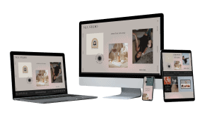 MKA Studio website mock up on 4 devices